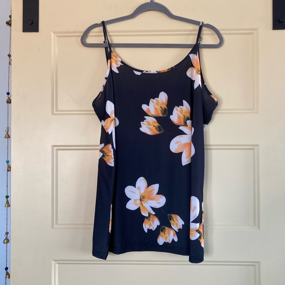Lily Black White and Yellow Camisol Top